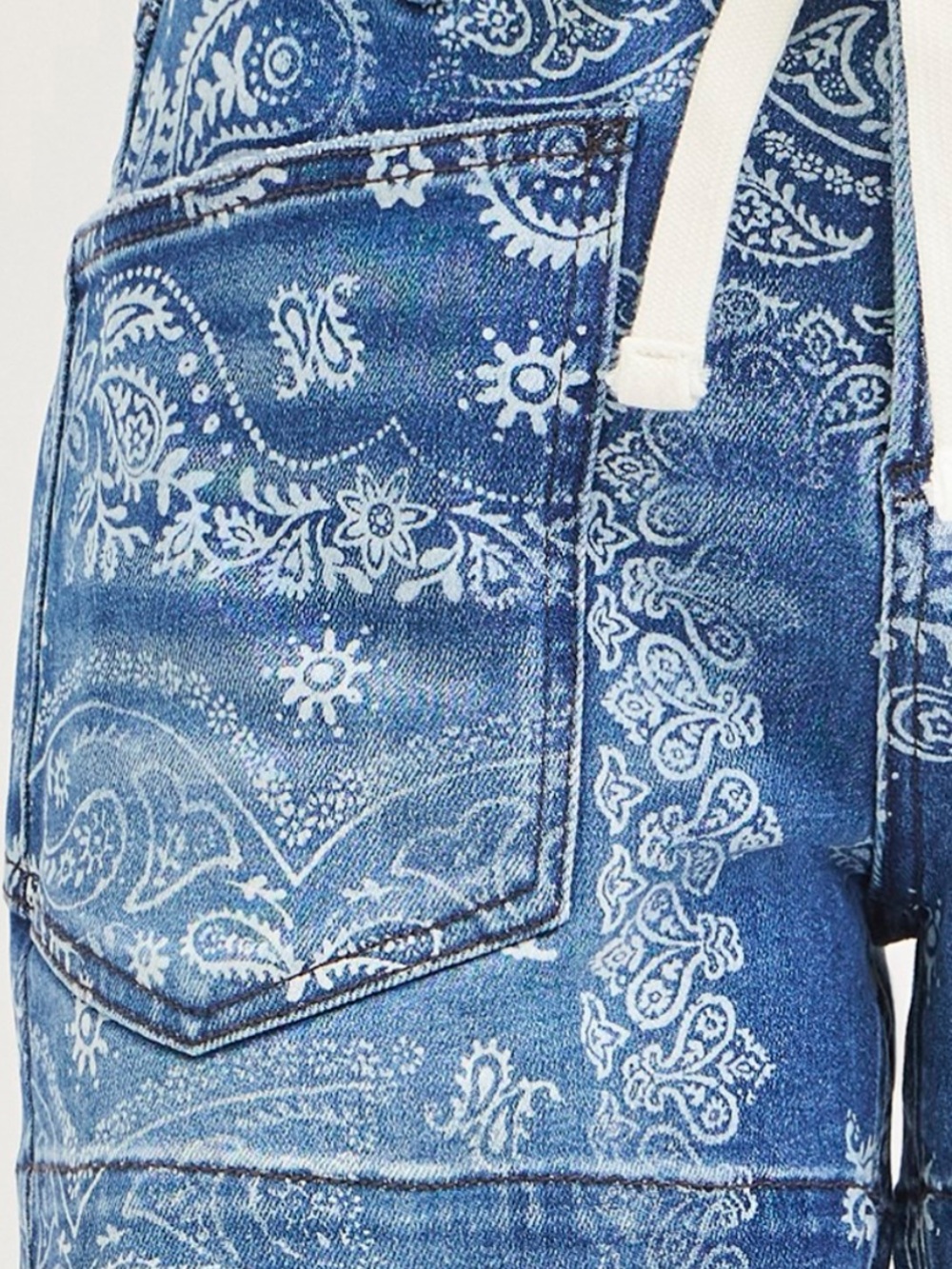 263 ❤️RISEN SLOUCHY PAISLEY PRINT PATCH POCKET SHORTS - Picture 4 of 4